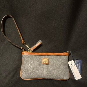 Dooney & Bourke Slate Large Slim Wristlet